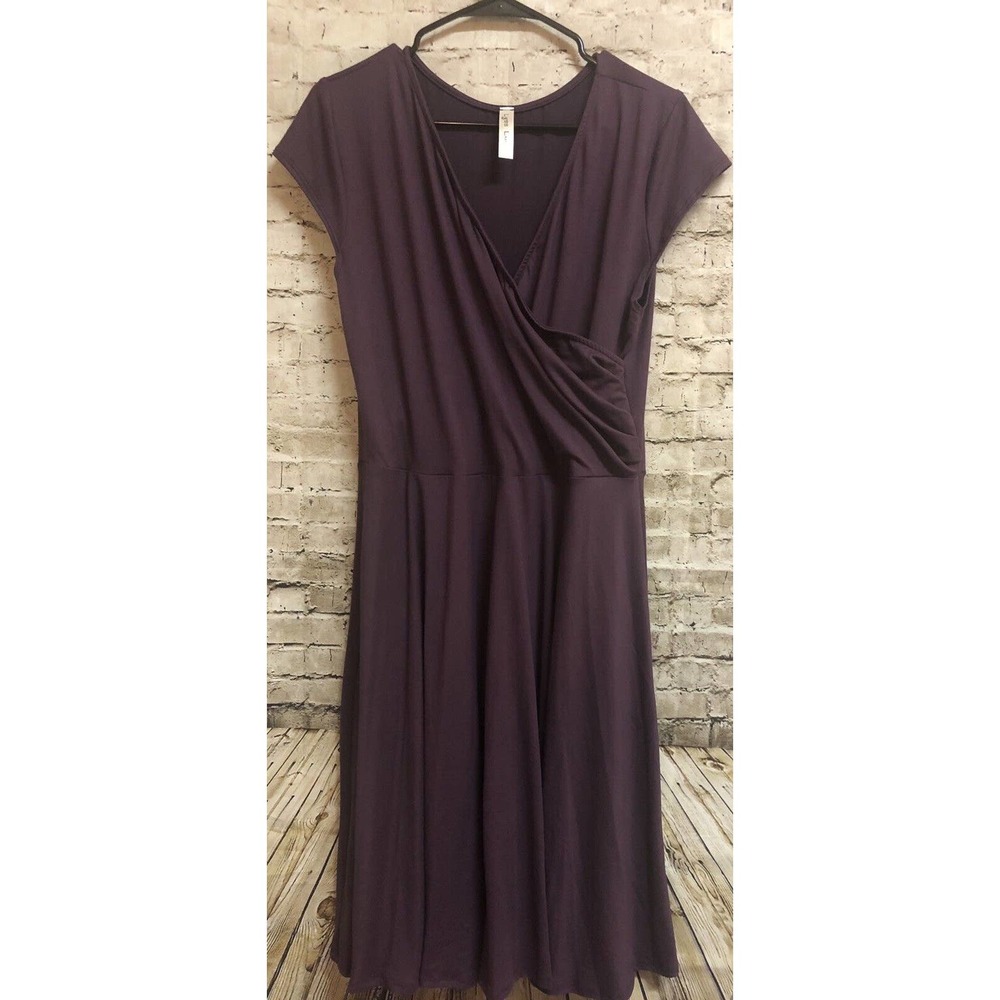 NEW! Lyss Loo Women's Purple Spring Skater Flare Dress Plus Size 1X